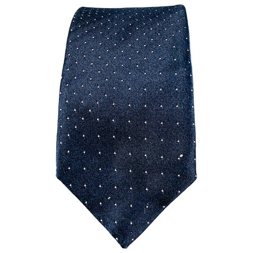 Pre-owned Prada Tie In Blue