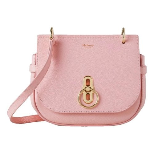 Pre-owned Mulberry Amberley Leather Handbag In Pink