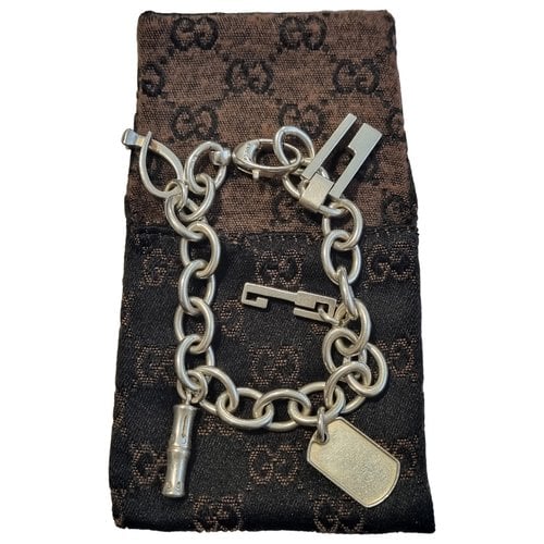 Pre-owned Gucci Icon Silver Bracelet