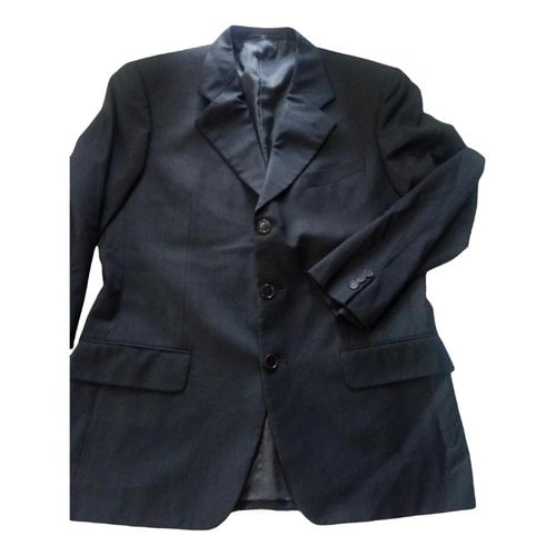 Pre-owned Valentino Wool Vest In Anthracite