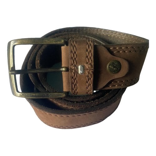 Pre-owned Timberland Belt In Camel