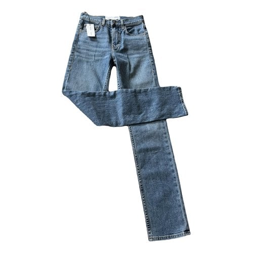 Pre-owned Proenza Schouler Straight Pants In Blue