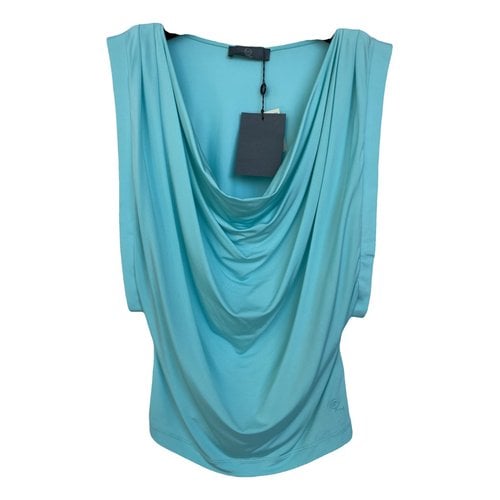 Pre-owned Alexander Mcqueen Blouse In Turquoise