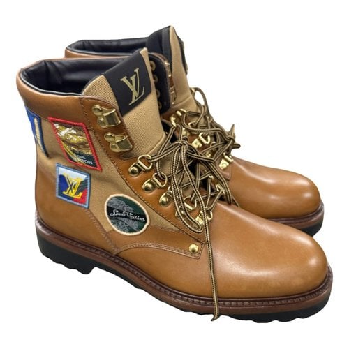 Pre-owned Louis Vuitton Oberkampf Leather Boots In Other
