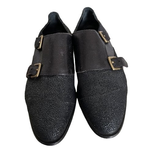 Pre-owned Billy Reid Leather Flats In Black