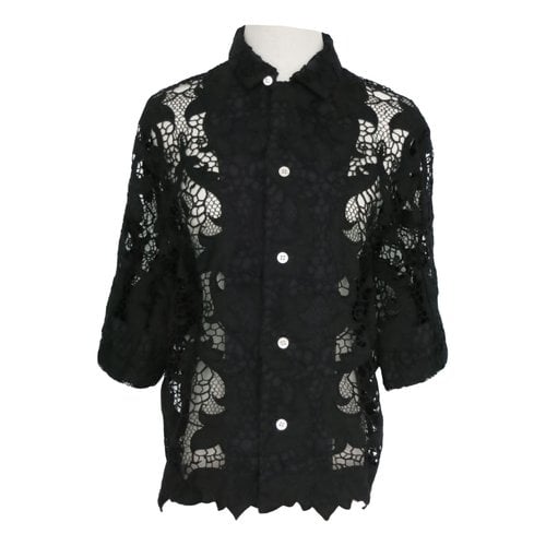 Pre-owned Toga Lace Shirt In Black