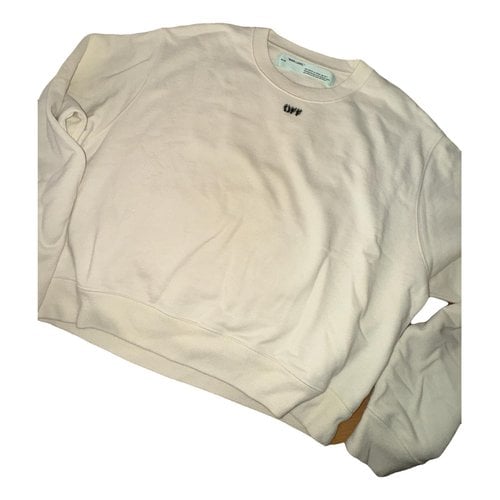 Pre-owned Off-white Sweatshirt In Ecru