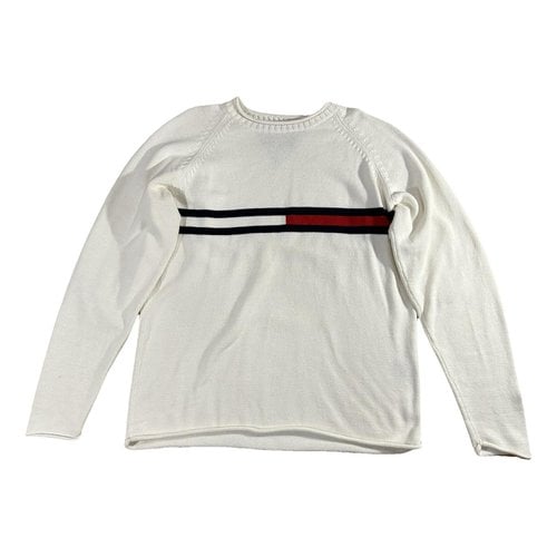 Pre-owned Tommy Hilfiger Sweatshirt In White