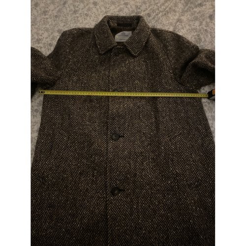 Pre-owned Aquascutum Wool Coat In Brown