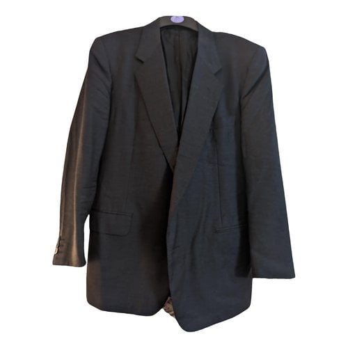 Pre-owned Corneliani Silk Vest In Grey