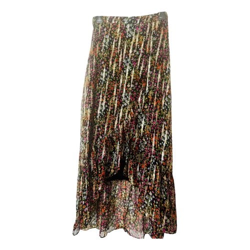 Pre-owned Ba&sh Silk Maxi Skirt In Multicolour