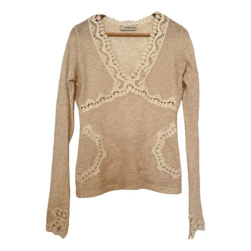 Pre-owned Ermanno Scervino Wool Blouse In Beige