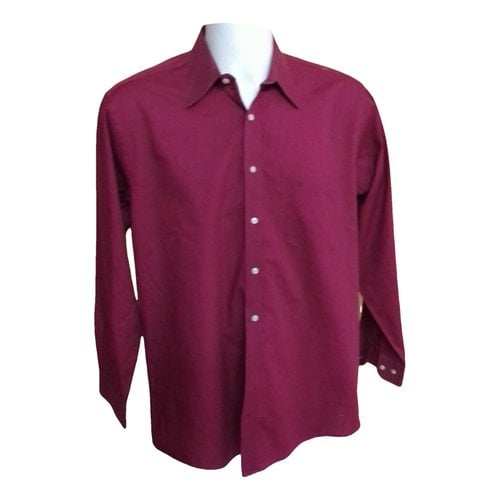 Pre-owned Pierre Cardin Shirt In Burgundy