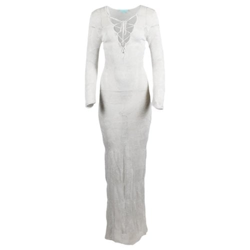 Pre-owned Melissa Odabash Maxi Dress In Metallic
