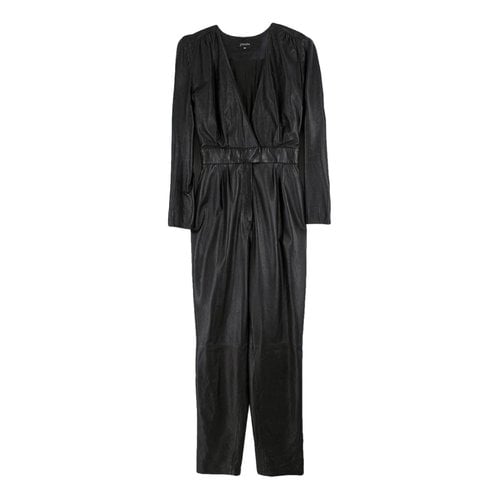 Pre-owned Jitrois Leather Jumpsuit In Black