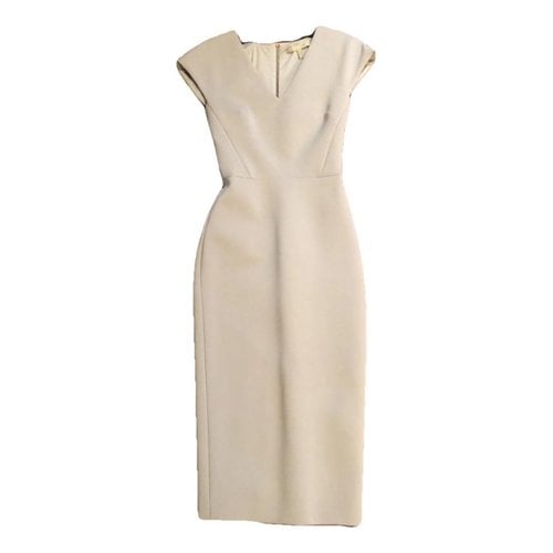 Pre-owned Victoria Beckham Maxi Dress In White
