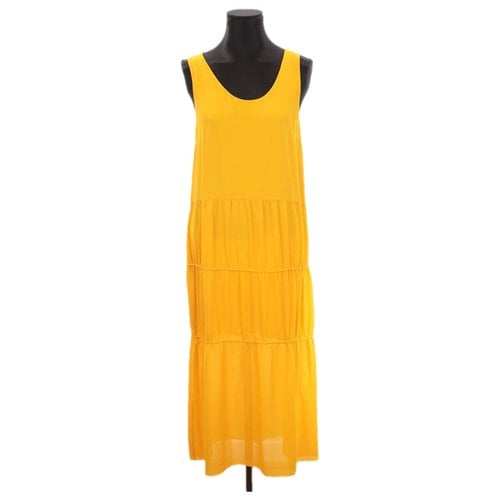 Pre-owned Maje Maxi Dress In Yellow