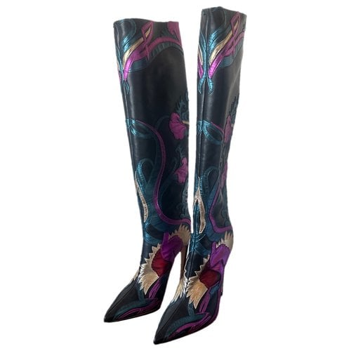 Pre-owned Zuhair Murad Leather Boots In Multicolour