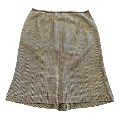 Pre-owned Ermanno Scervino Wool Mid-length Skirt In Brown
