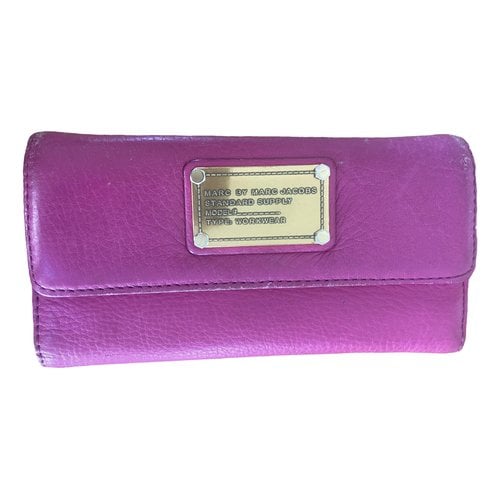 Pre-owned Marc By Marc Jacobs Leather Wallet In Pink