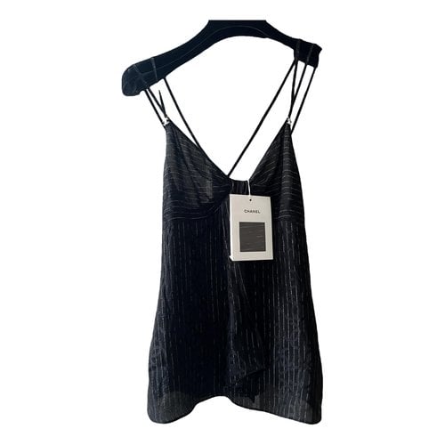 Pre-owned Chanel Silk Camisole In Black