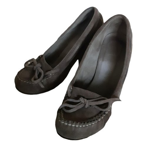 Pre-owned Buttero Leather Heels In Brown