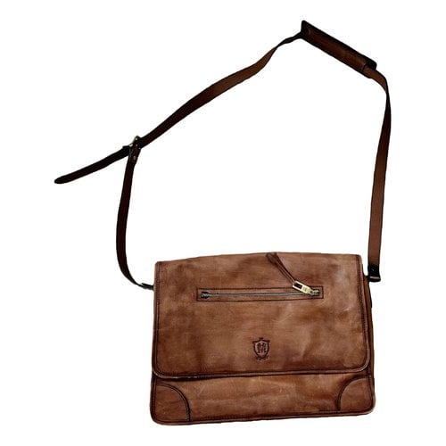 Pre-owned Massimo Dutti Leather Bag In Brown