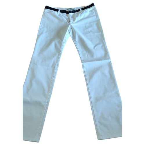 Pre-owned Balenciaga Trousers In White