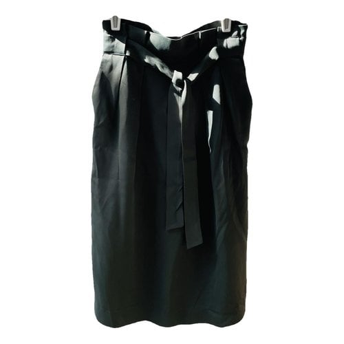 Pre-owned Massimo Dutti Mini Skirt In Khaki