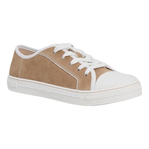 Pre-owned Marella Trainers In Camel