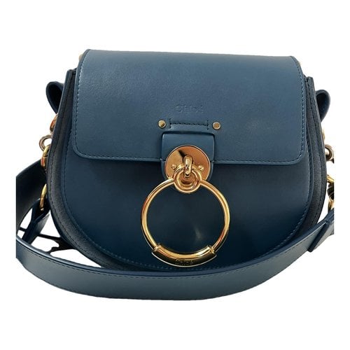 Pre-owned Chloé Tess Leather Handbag In Blue