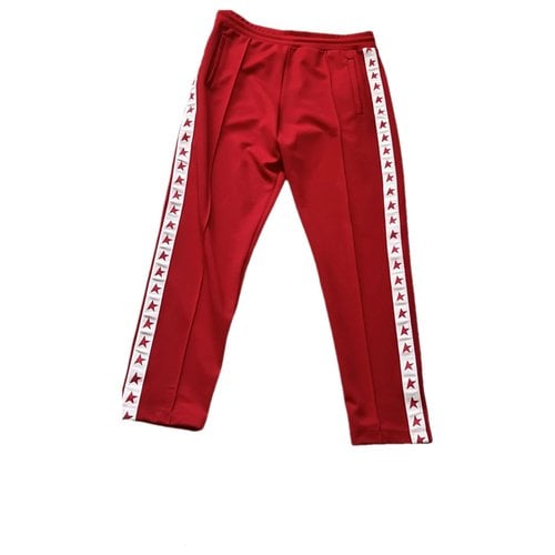 Pre-owned Golden Goose Trousers In Red