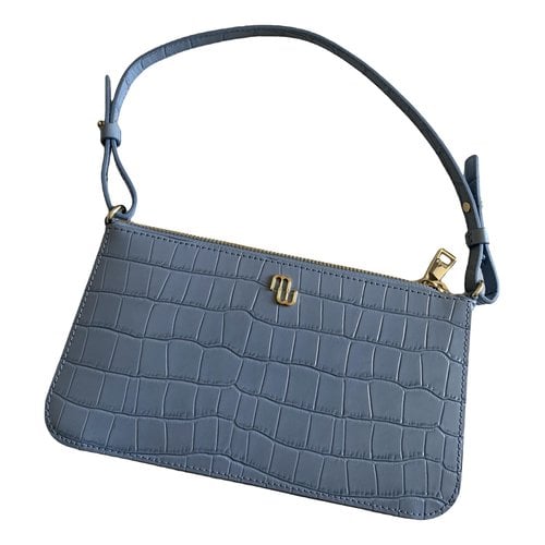 Pre-owned Maje Spring Summer 2021 Leather Mini Bag In Blue