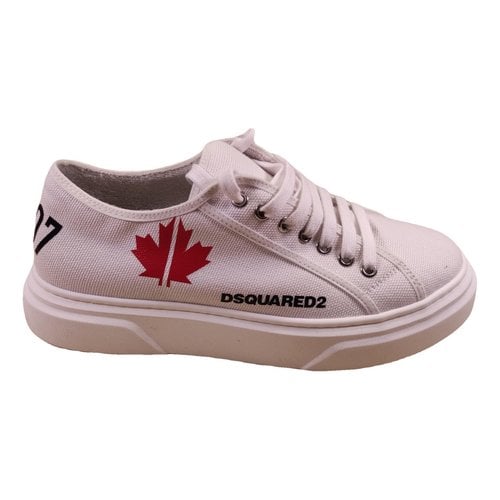 Pre-owned Dsquared2 Cloth Trainers In White