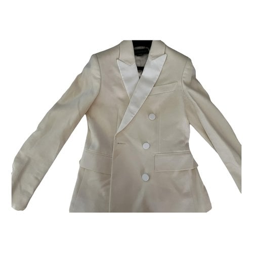Pre-owned Stella Mccartney Wool Blazer In White