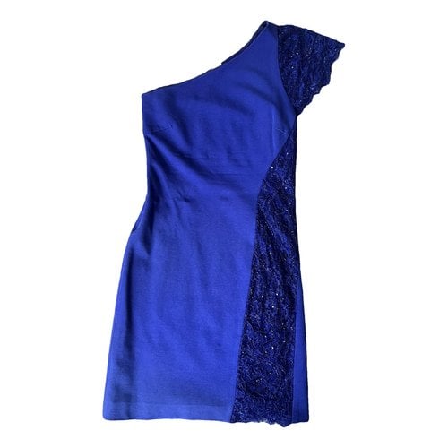 Pre-owned Emilio Pucci Silk Mini Dress In Blue