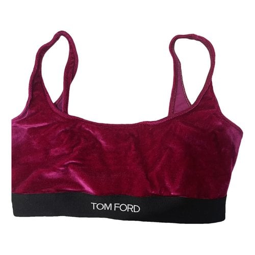 Pre-owned Tom Ford Velvet Top In Pink