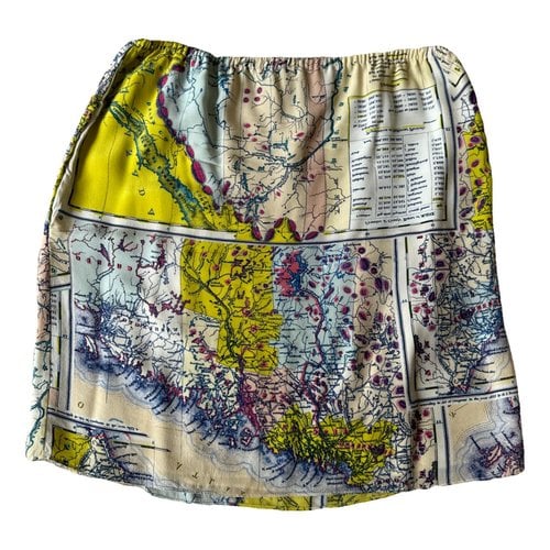Pre-owned Carven Silk Mid-length Skirt In Multicolour