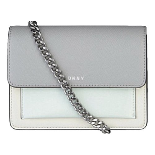 Pre-owned Dkny Leather Crossbody Bag In Multicolour