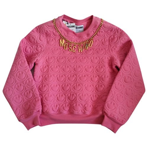 Pre-owned Moschino Sweatshirt In Pink