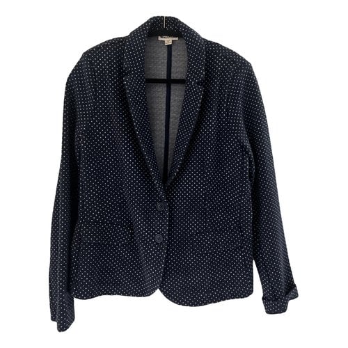 Pre-owned Whistles Blazer In Navy