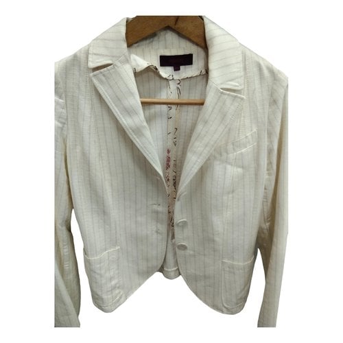 Pre-owned Kenzo Short Vest In White