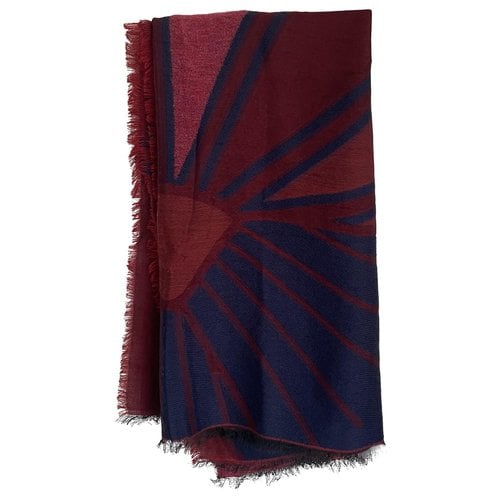 Pre-owned Kenzo Wool Scarf In Red