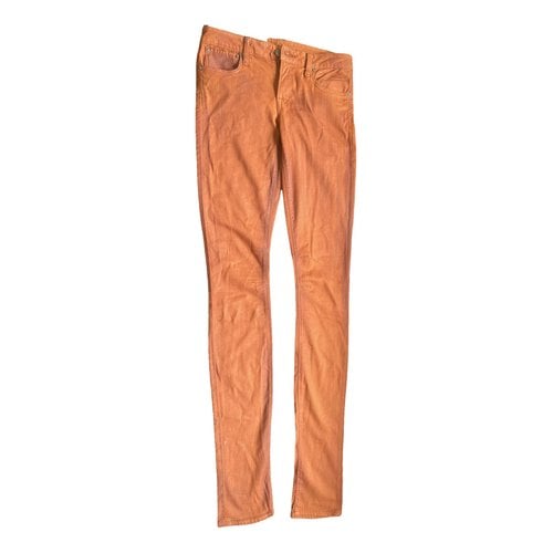 Pre-owned Helmut Lang Slim Pants In Orange