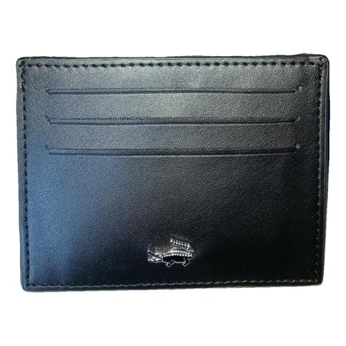 Pre-owned Lacoste Vegan Leather Small Bag In Black