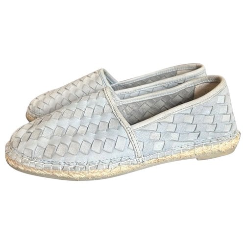 Pre-owned Rebels Leather Espadrilles In Grey