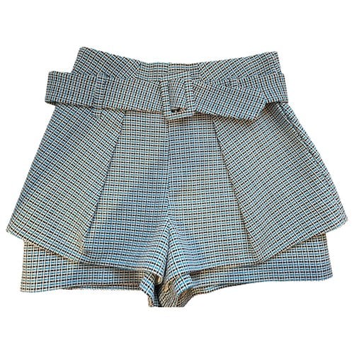 Pre-owned Maje Tweed Shorts In Blue