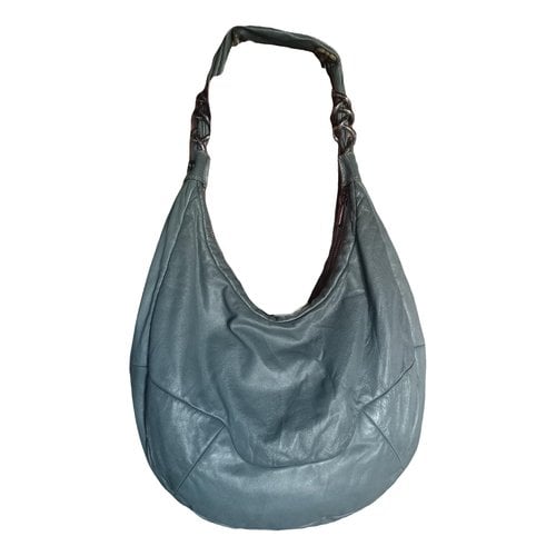 Pre-owned Fay Leather Handbag In Grey