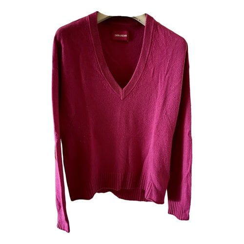 Pre-owned Zadig & Voltaire Cashmere Jumper In Pink