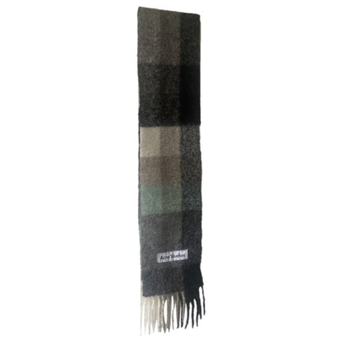Pre-owned Acne Studios Wool Scarf In Anthracite